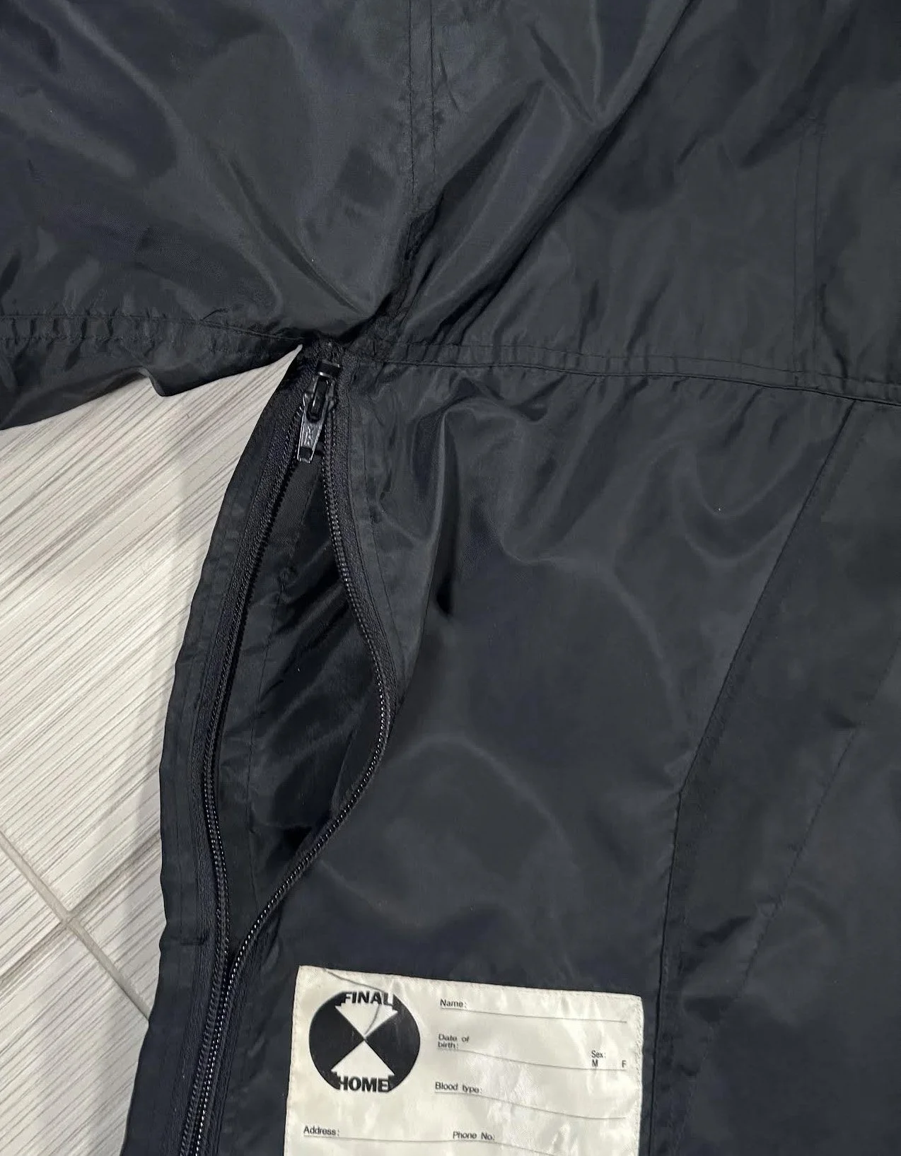 Vintage Final Home Black Nylon Anorak Jacket (Size L) — RootsBK